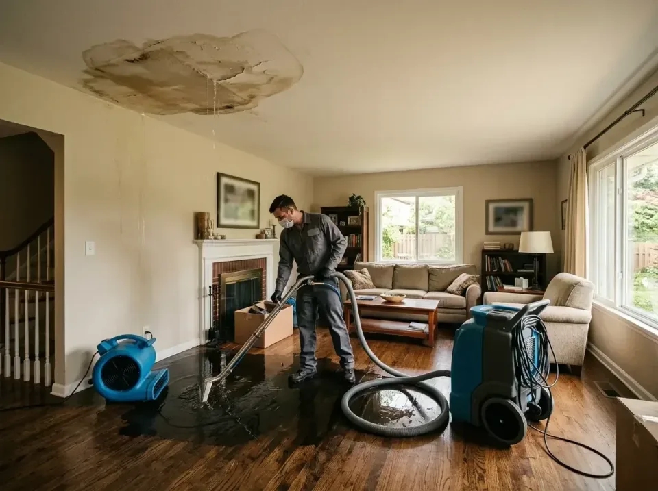 attic-pipe-burst-ceiling-drip-008 — frequently asked questions, Water Damage Restoration & Carpet Care in Lochearn, MD